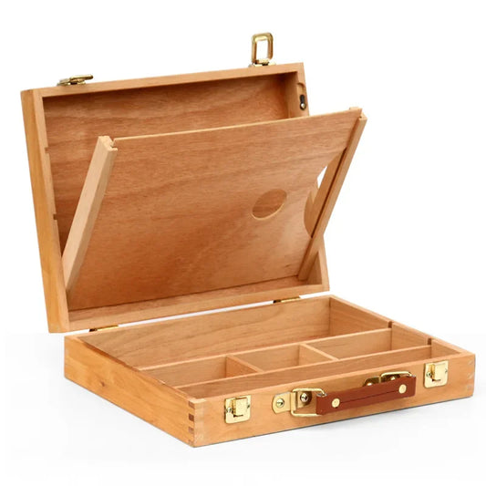 Valise chevalet de table en bois pour artiste